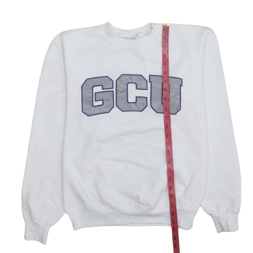 Champion Men's White GCU Logo Pullover Sweatshirt Size S