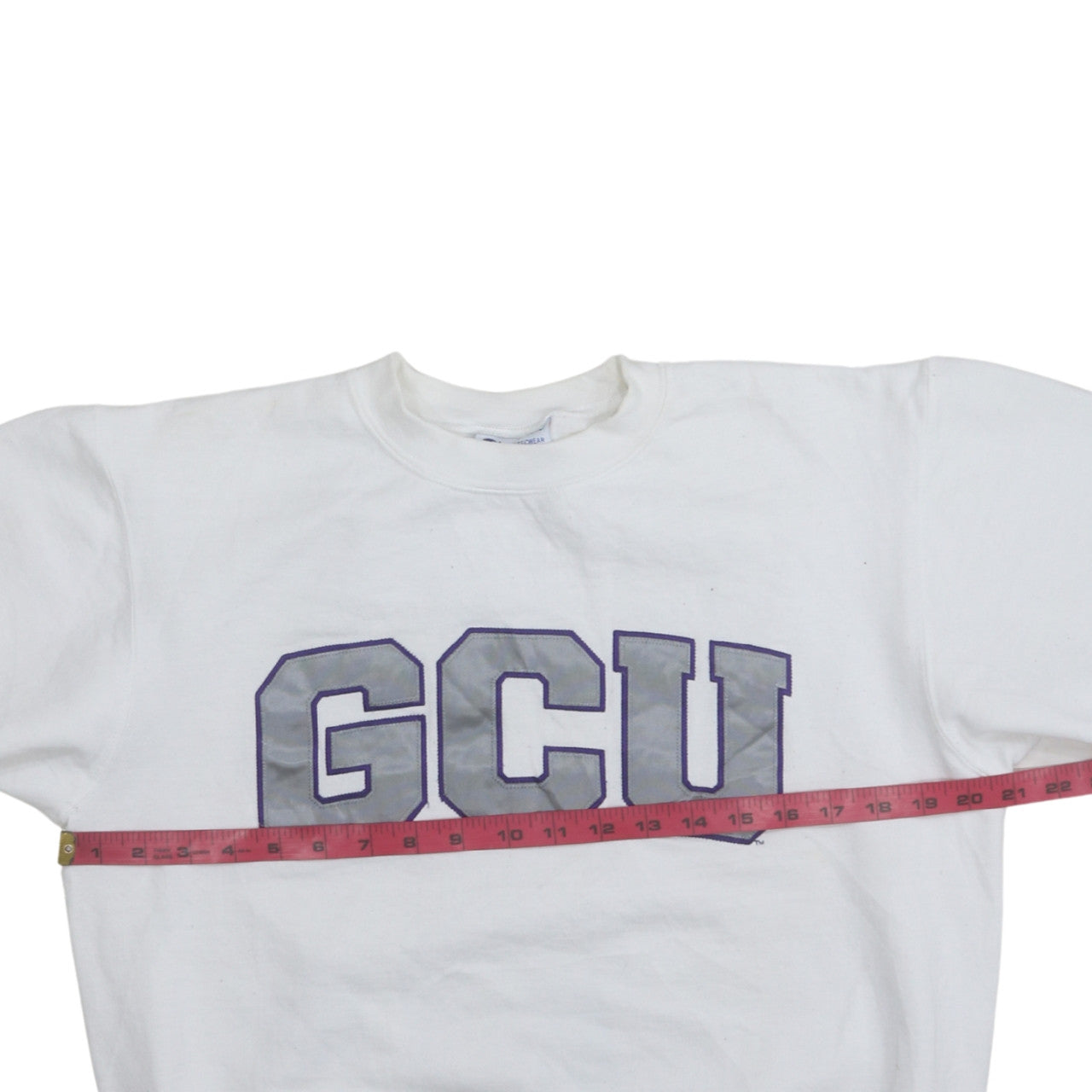 Champion Men's White GCU Logo Pullover Sweatshirt Size S
