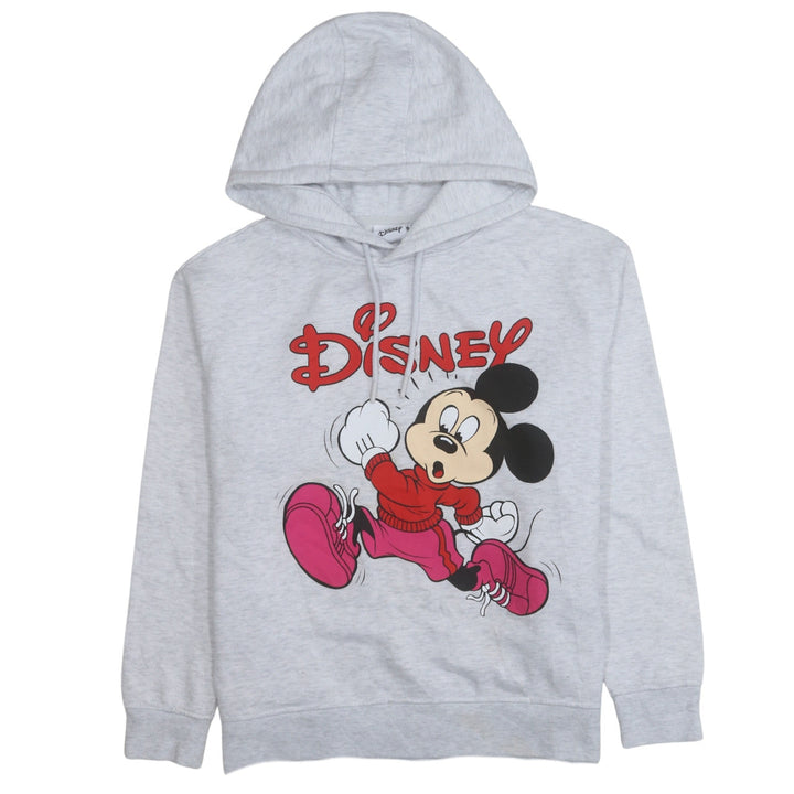 Disney Womens Grey Hoodie Mickey Mouse Graphic Size M 12/14