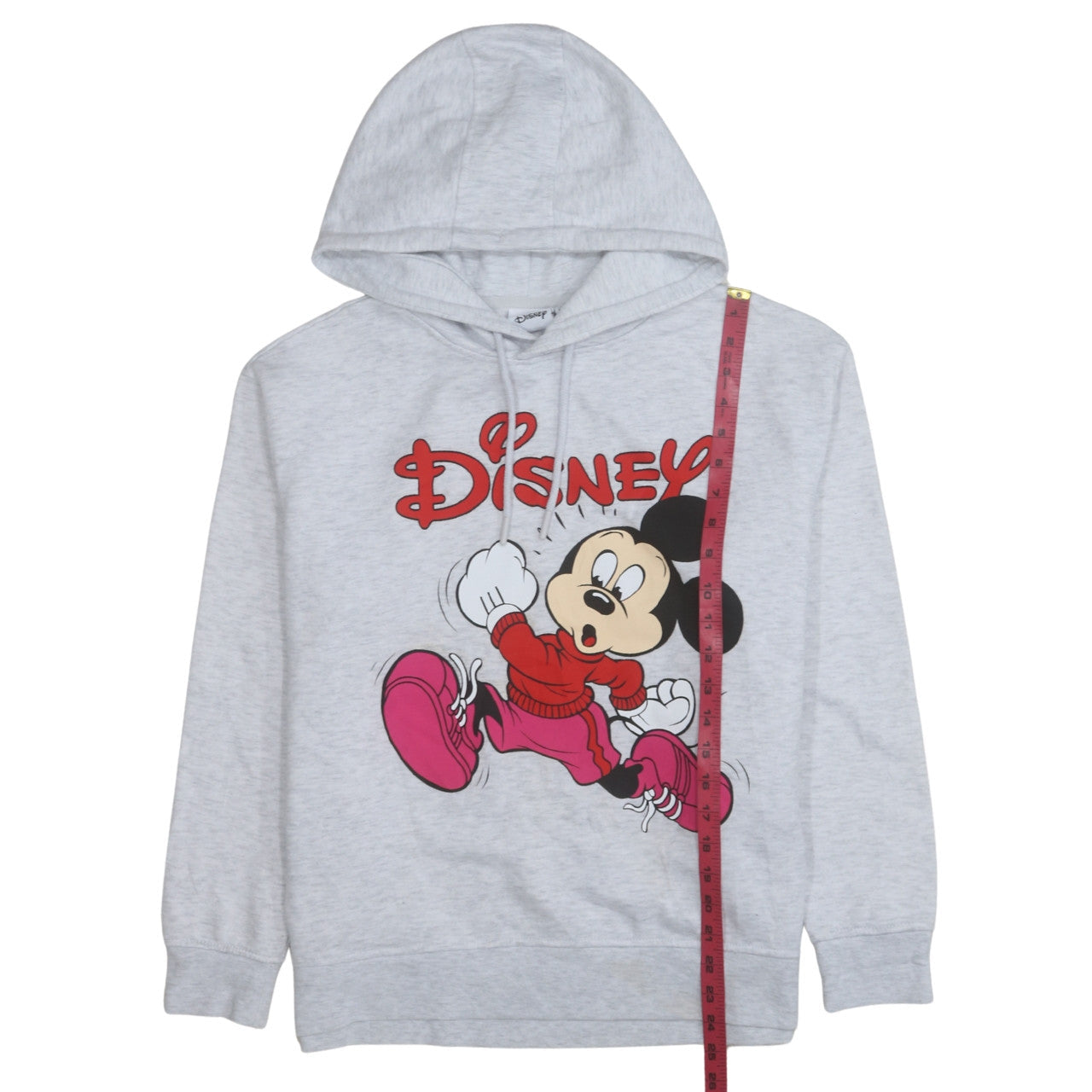 Disney Womens Grey Hoodie Mickey Mouse Graphic Size M 12/14