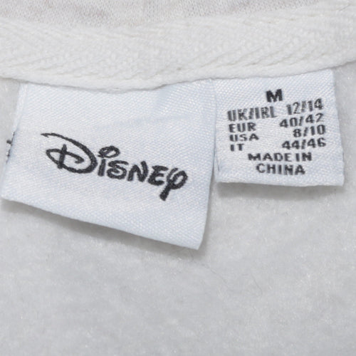 Disney Womens Grey Hoodie Mickey Mouse Graphic Size M 12/14