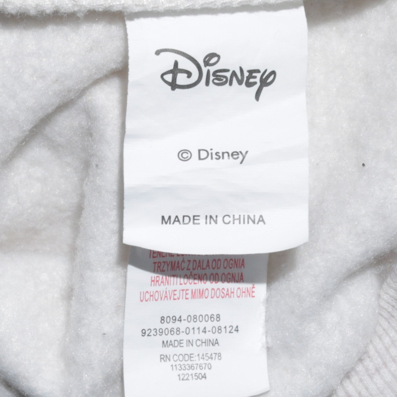 Disney Womens Grey Hoodie Mickey Mouse Graphic Size M 12/14