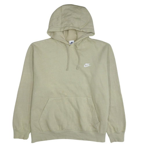 Nike Men's Beige XL Pullover Hoodie Sweatshirt with Logo