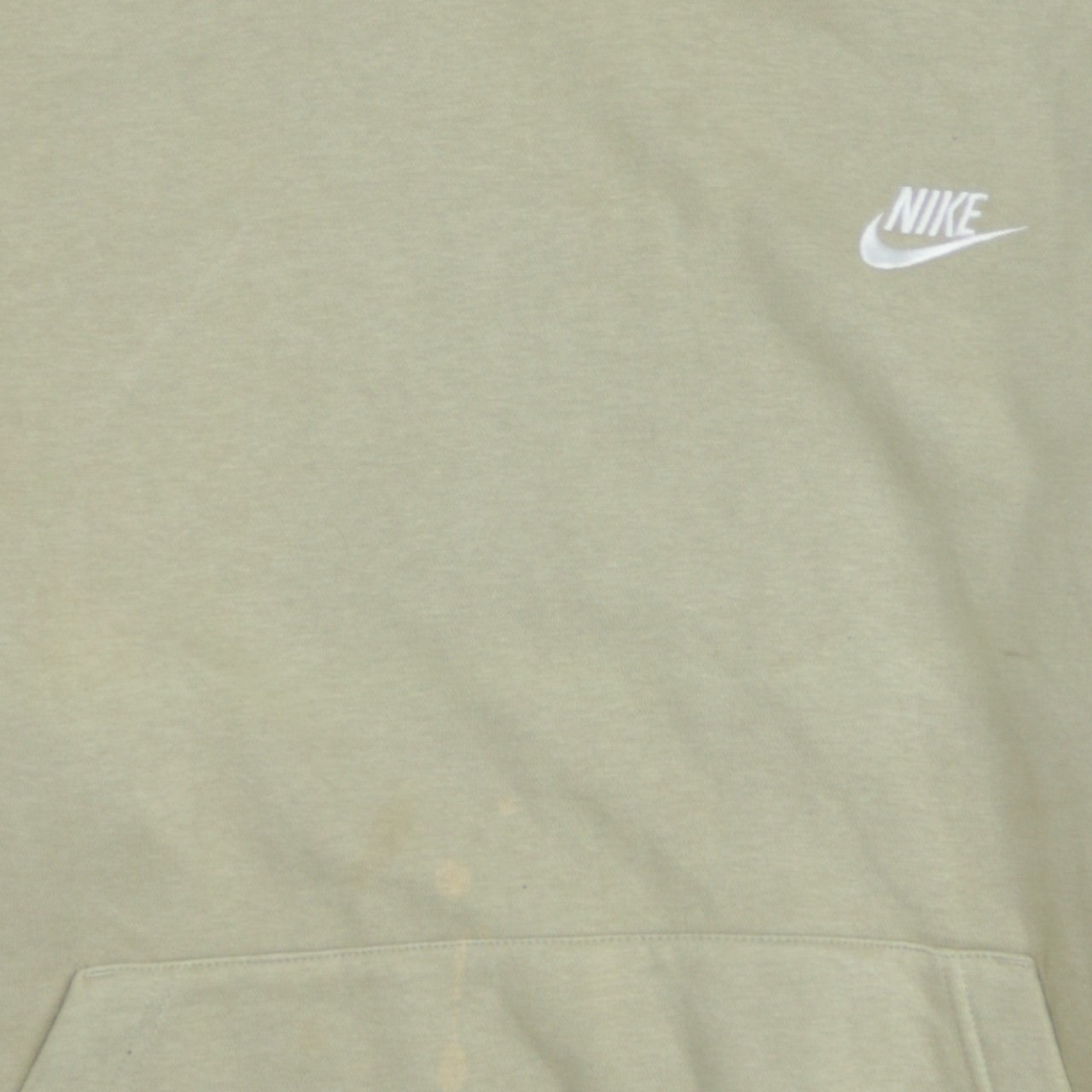 Nike Men's Beige XL Pullover Hoodie Sweatshirt with Logo