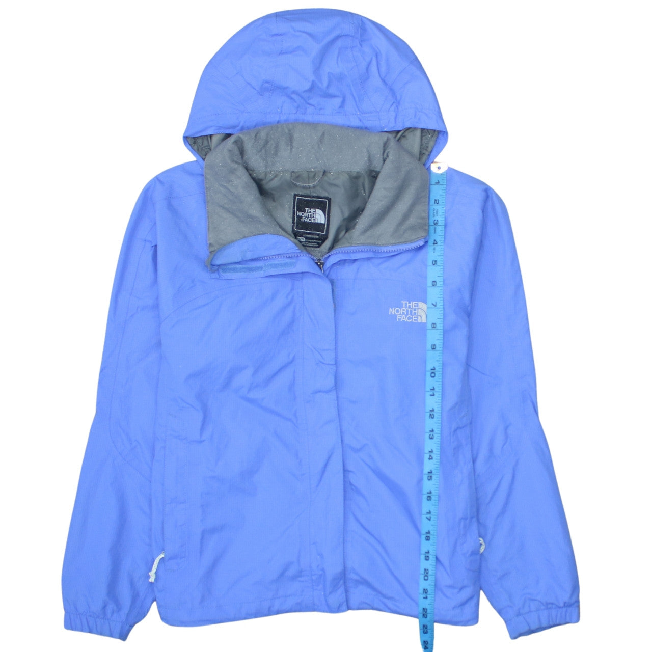 The North Face Women Blue Hooded Waterproof Rain Coat Jacket L