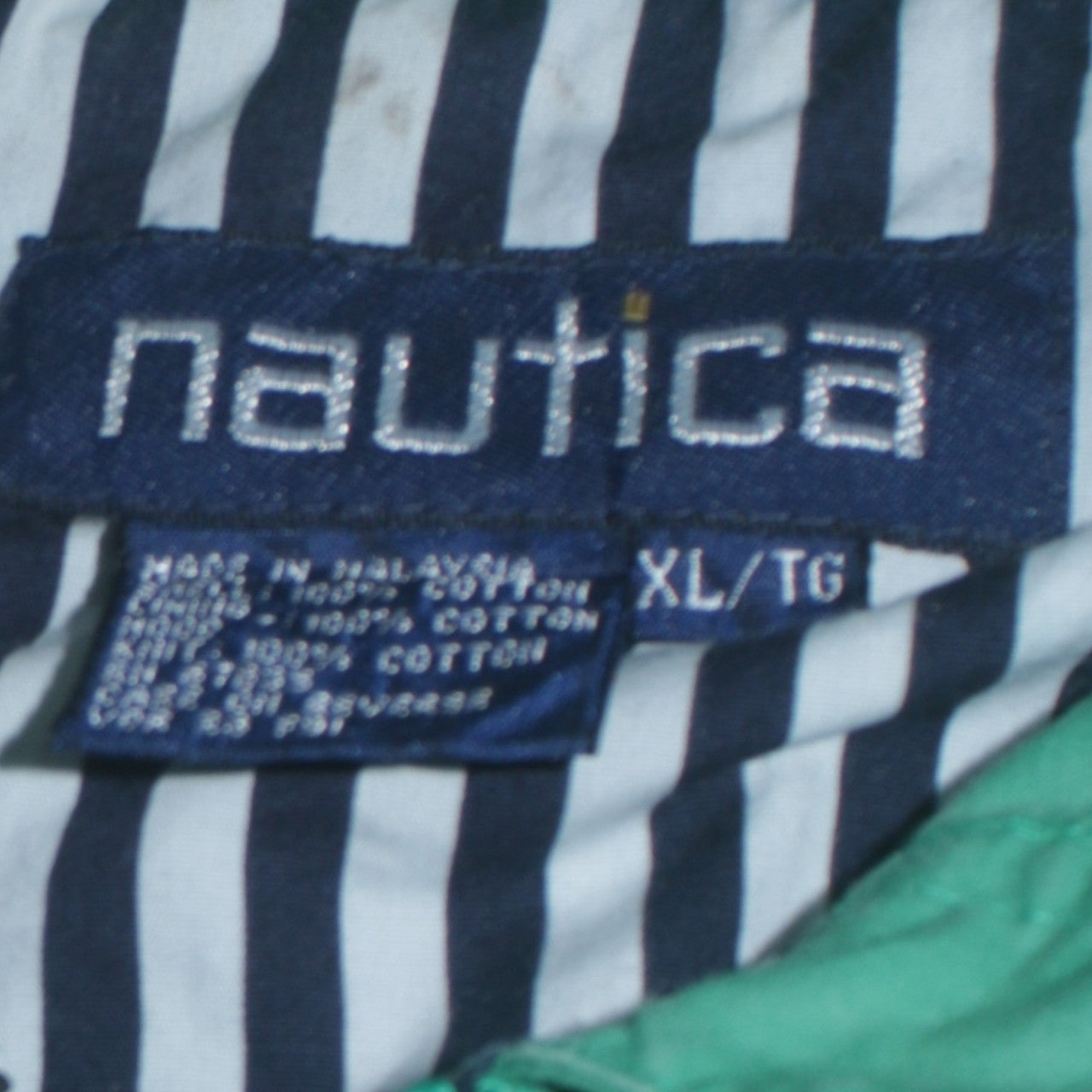 Nautica Women’s Green Cotton Hooded Bomber Jacket XL