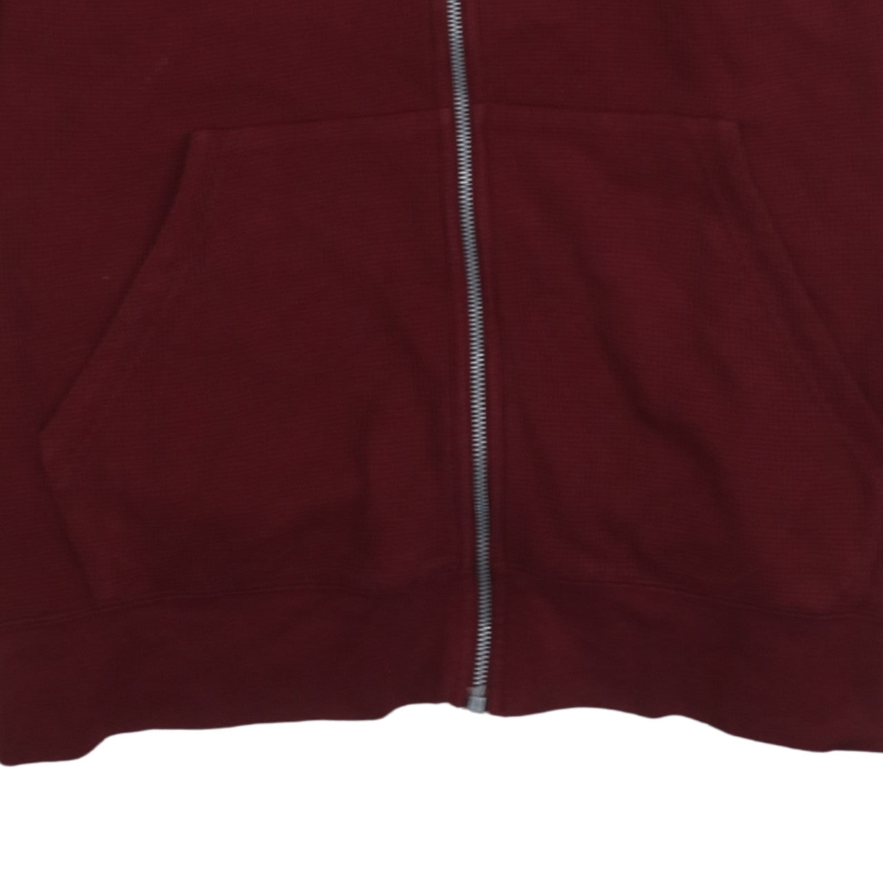 Nike Mens Burgundy Full Zip Hoodie XL Cotton Blend Casual Wear