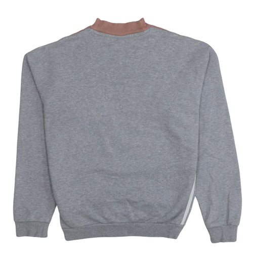 Adidas Women’s Grey Pink Colourblock Pullover Sweatshirt Size 14A