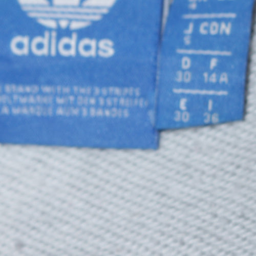 Adidas Women’s Grey Pink Colourblock Pullover Sweatshirt Size 14A