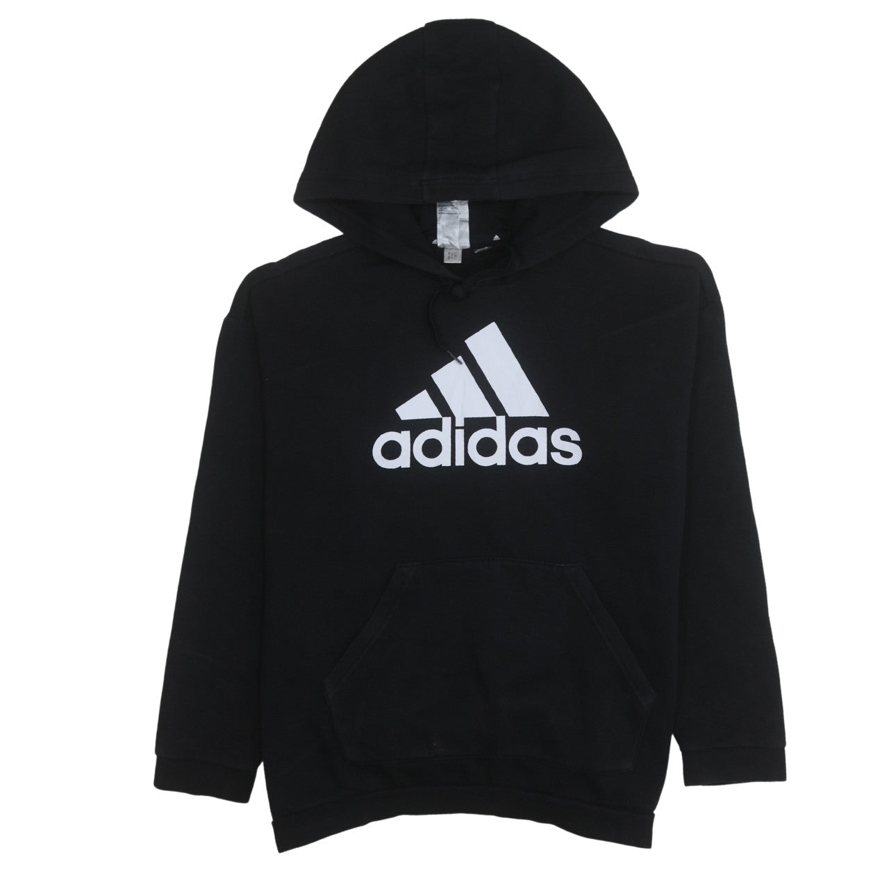 Adidas Women's Black Pullover Hoodie Medium Logo Fleece Sweatshirt