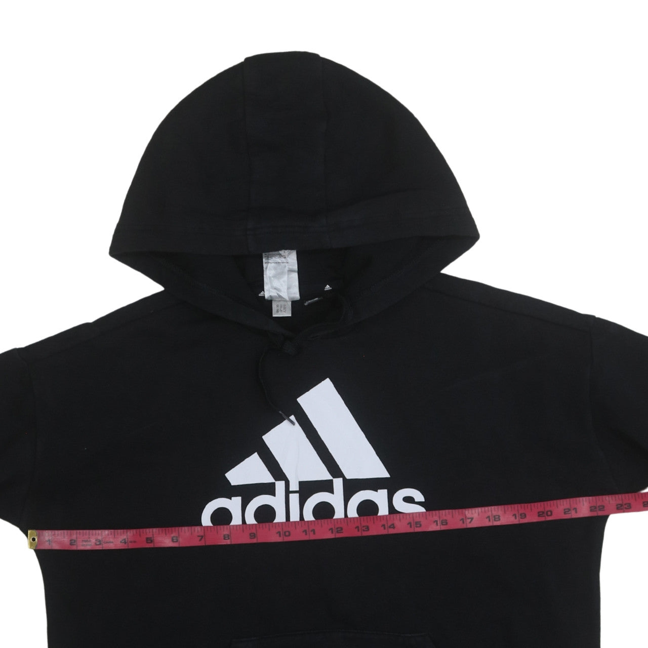 Adidas Women's Black Pullover Hoodie Medium Logo Fleece Sweatshirt
