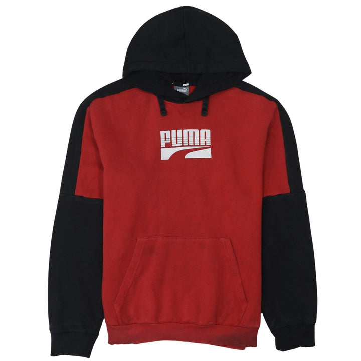 Puma Men's Red & Black Pullover Hoodie Size S Logo Sportswear