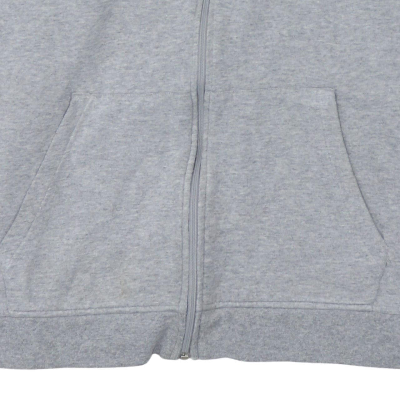Adidas Men's Grey Full Zip Hoodie Size L Sports Fleece Sweatshirt