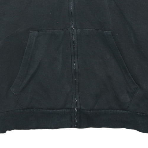 Puma Men's Black Full Zip Hoodie L Sports Logo Sweatshirt