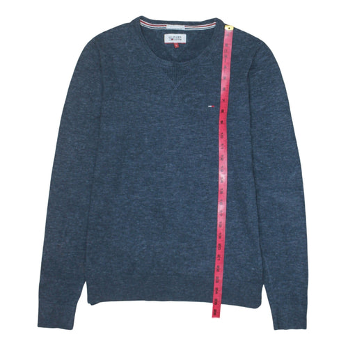 Hilfiger Denim Men's Blue L Pullover Crew Neck Sweatshirt