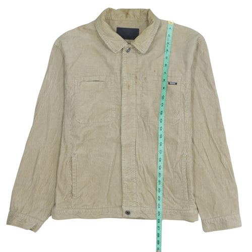 Denim Co Men's Beige Corduroy Jacket L Casual Classic