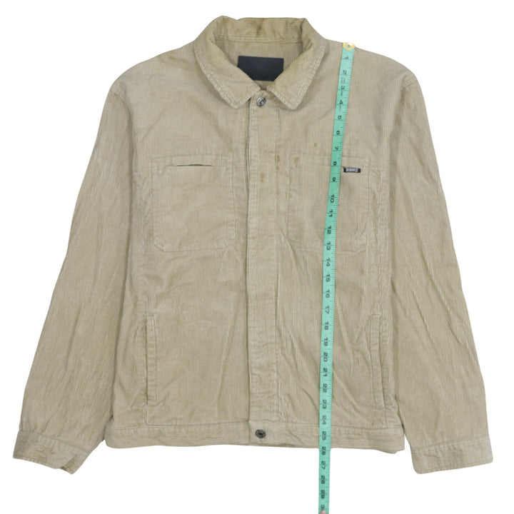 Denim Co Men's Beige Corduroy Jacket L Casual Classic