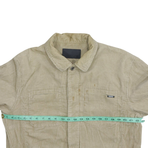 Denim Co Men's Beige Corduroy Jacket L Casual Classic
