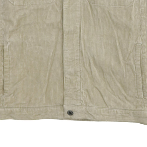 Denim Co Men's Beige Corduroy Jacket L Casual Classic