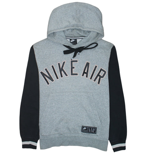 Nike Air Men's Grey Pullover Hoodie S Regular Fit Sports Fleece