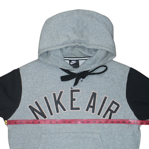 Nike Air Men's Grey Pullover Hoodie S Regular Fit Sports Fleece