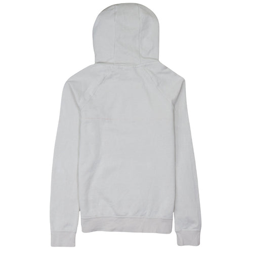 Nike Womens Beige XS Pullover Hoodie Cotton Blend Logo Sweatshirt