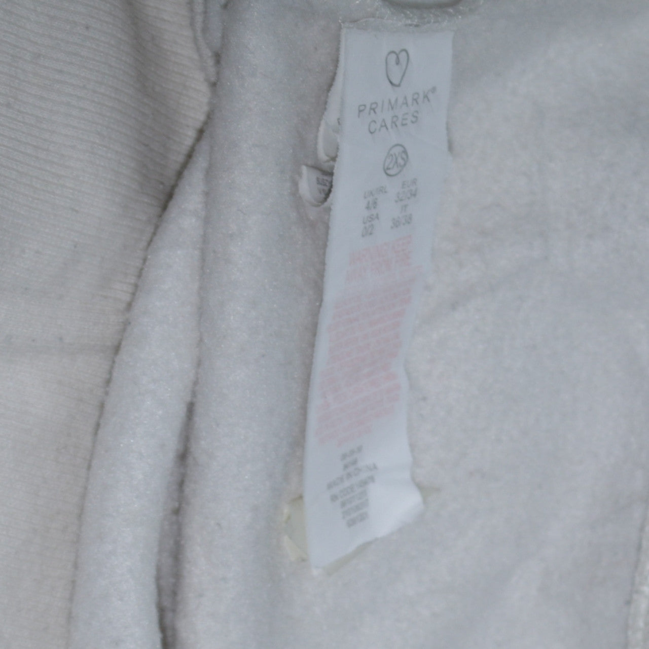 Disney x Primark Women’s White 2XS Mickey Mouse Pullover Sweatshirt