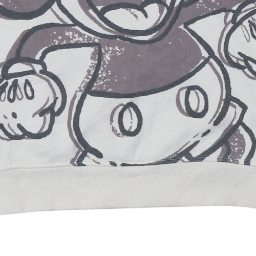 Disney x Primark Women’s White 2XS Mickey Mouse Pullover Sweatshirt