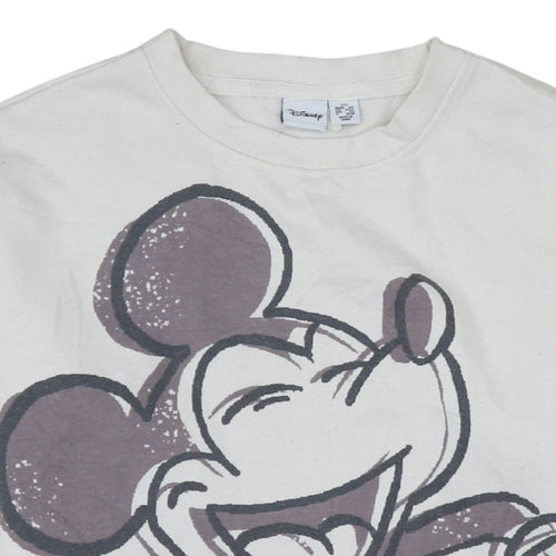 Disney x Primark Women’s White 2XS Mickey Mouse Pullover Sweatshirt