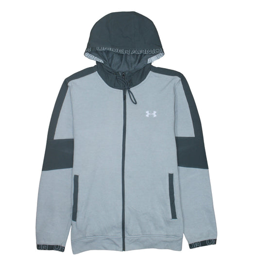 Under Armour Men's Grey Full Zip Hoodie Size L Sportswear