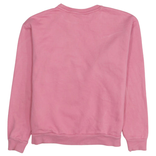Puma Women Pink Crew Neck Pullover Sweatshirt UK 10