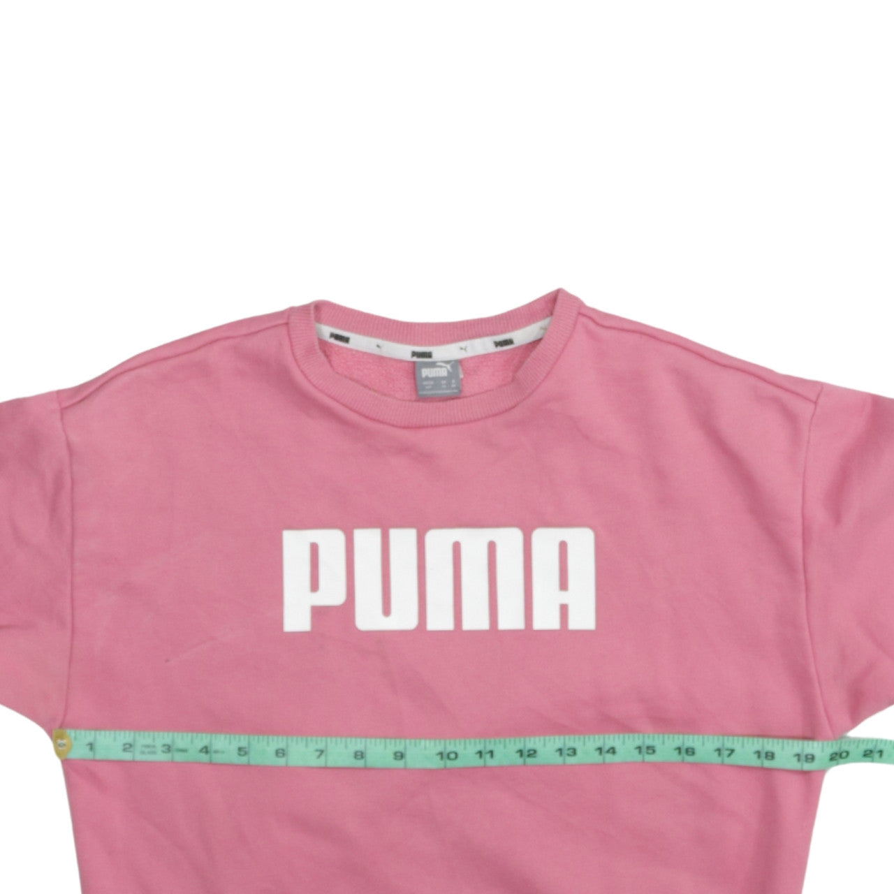 Puma Women Pink Crew Neck Pullover Sweatshirt UK 10