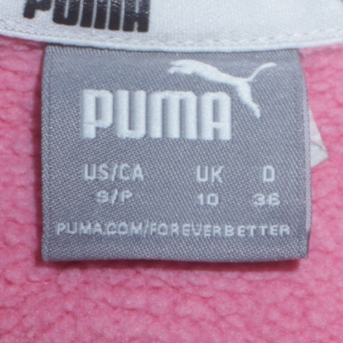 Puma Women Pink Crew Neck Pullover Sweatshirt UK 10