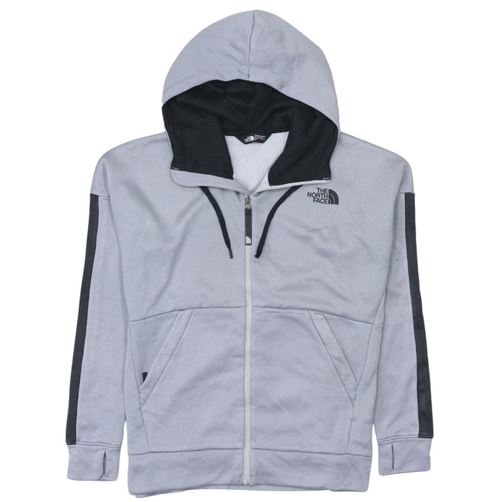 The North Face Womens Grey Full Zip Hoodie Size S Polyester Fleece