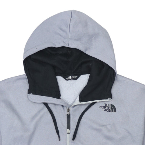 The North Face Womens Grey Full Zip Hoodie Size S Polyester Fleece