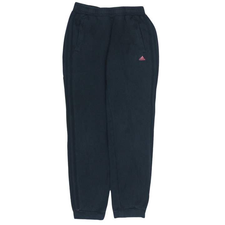 Adidas Women’s Black Joggers M Fleece Elastic Waist Athletic Trousers
