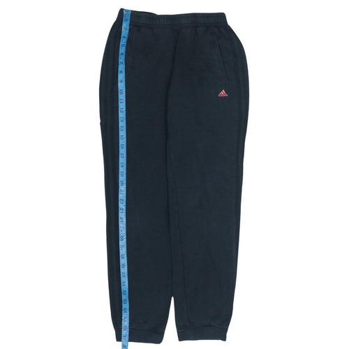 Adidas Women’s Black Joggers M Fleece Elastic Waist Athletic Trousers