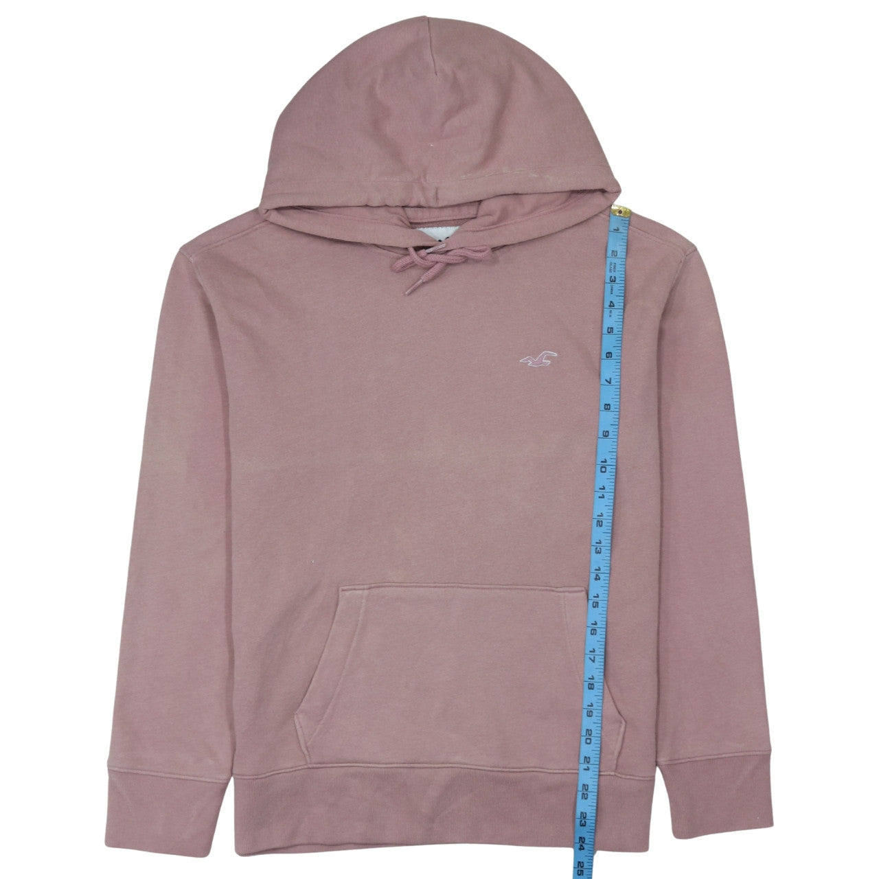 Hollister Women Pink XS Pullover Hoodie Cotton Blend Casual