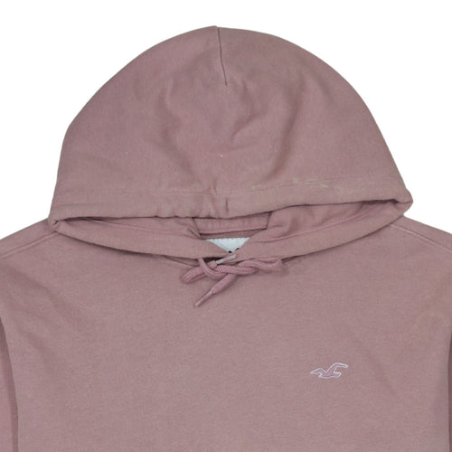 Hollister Women Pink XS Pullover Hoodie Cotton Blend Casual