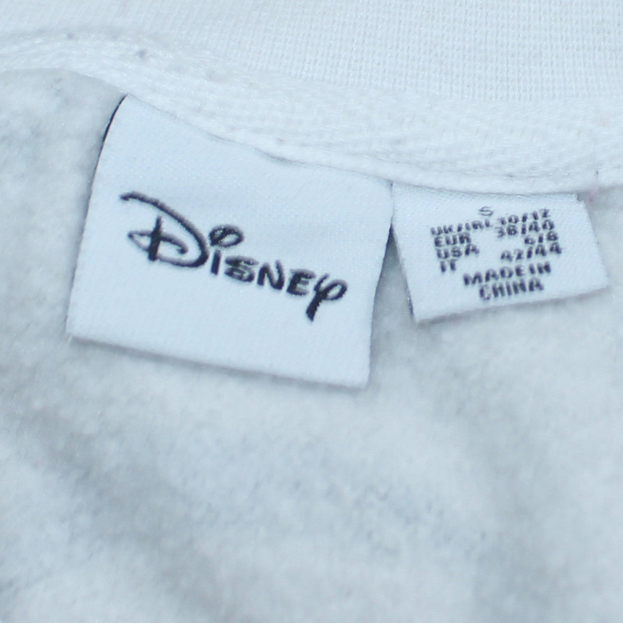 Disney Womens Grey Mickey Mouse Print Pullover Sweatshirt Size S