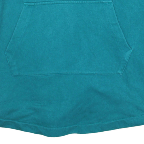 The North Face Women Teal Pullover Hoodie L Regular Fit Cotton Blend