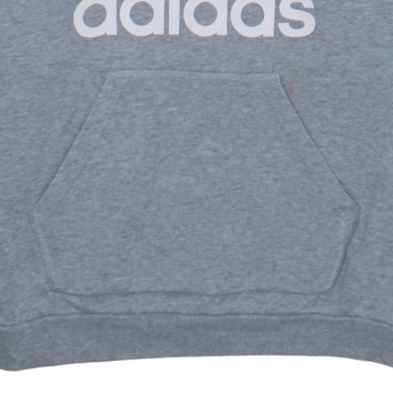 Adidas Womens Grey Trefoil Pullover Hoodie Size 10 Relaxed Fit