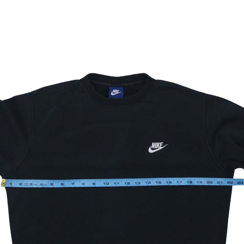 Nike Men's Black Crew Neck Logo Sweatshirt Size M