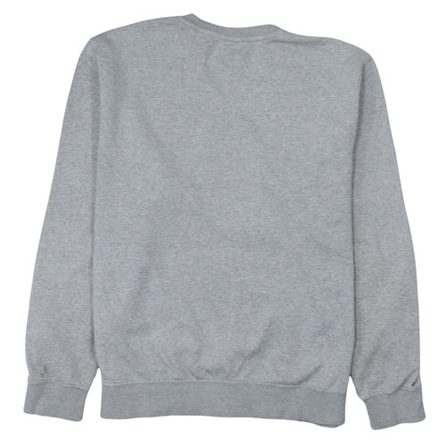 Nike Men's Grey Logo Crew Neck Pullover Sweatshirt Size L