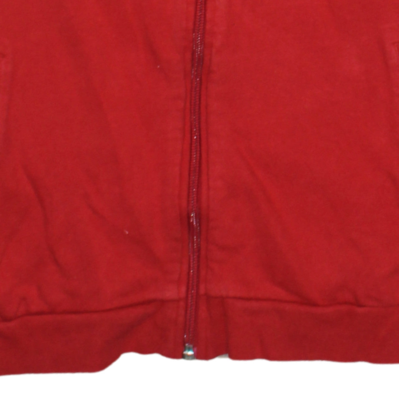 Adidas Women's Red Full Zip Sweatshirt Size 12 Regular Fit