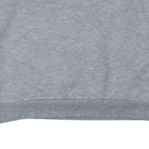 Disney Women Grey Stitch Sweatshirt Pullover Size M Lined Casual