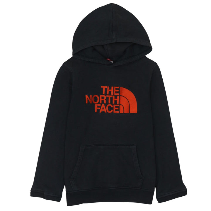 The North Face Boys Black Large Pullover Hoodie 100% Cotton Logo Design