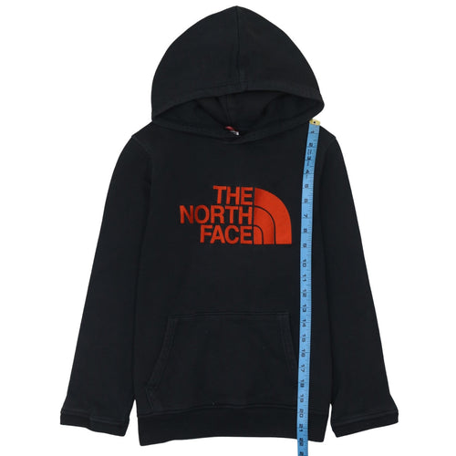 The North Face Boys Black Large Pullover Hoodie 100% Cotton Logo Design