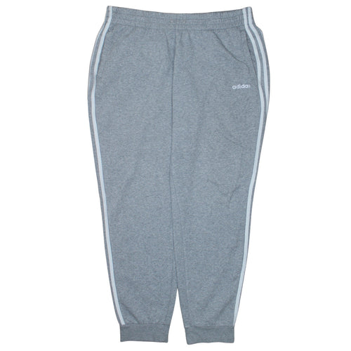 Adidas Womens Grey XL Jogger Sweatpants with Side Stripes