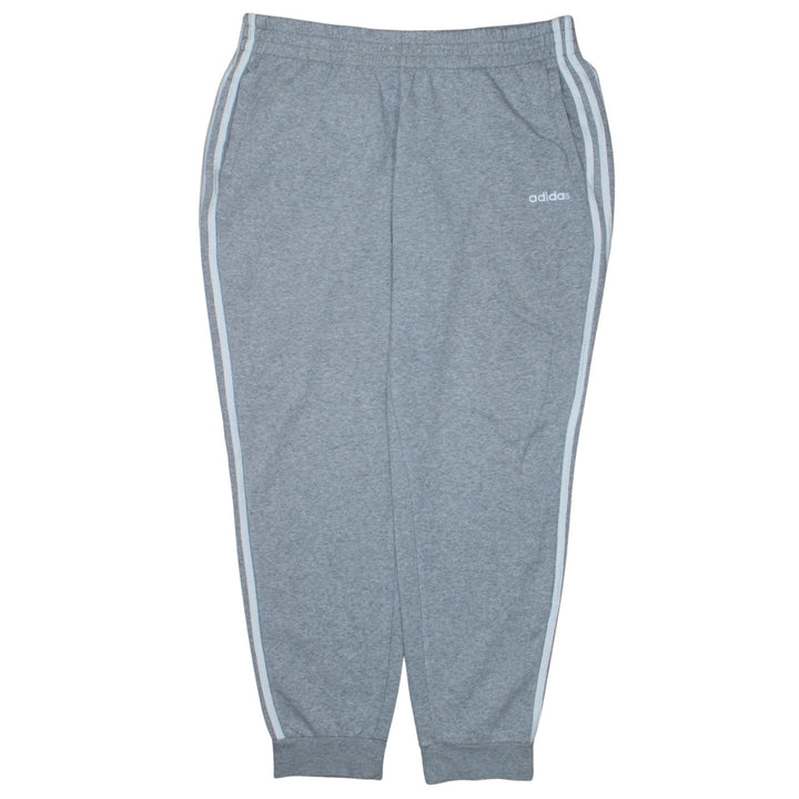 Adidas Womens Grey XL Jogger Sweatpants with Side Stripes